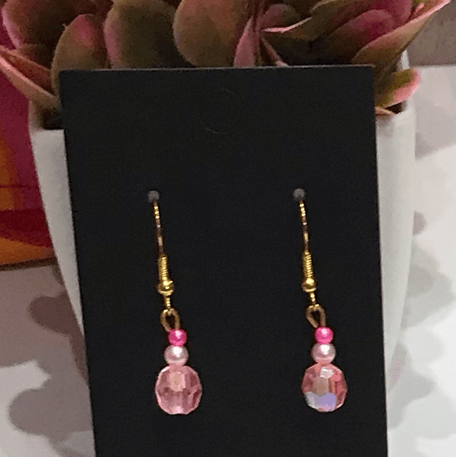 Pink Dangling Earrings - PDE25