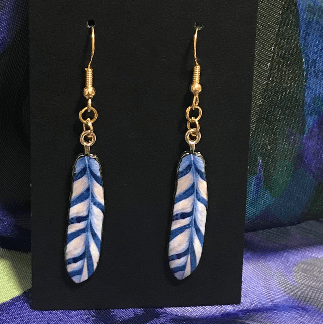 Blue Dangling Earrings - BLDE49