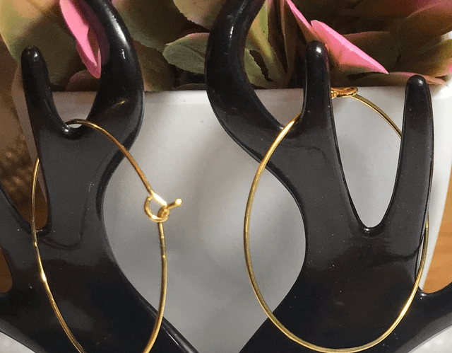 Gold Colour Hoop Earrings Small - GCHE02