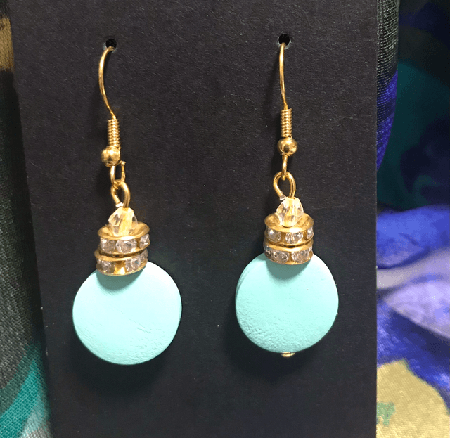 Blue Dangling Earrings - BLDE43