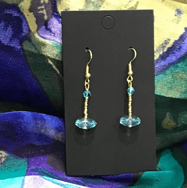 Blue Dangling Earrings - BLDE24