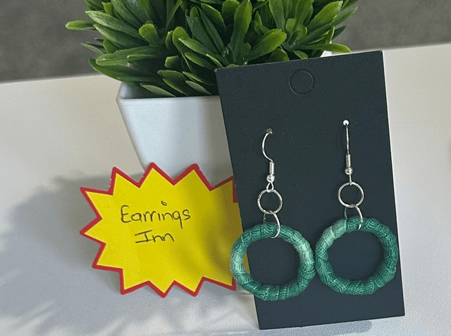 Mixed Dangling Fabric Earrings-MFE38
