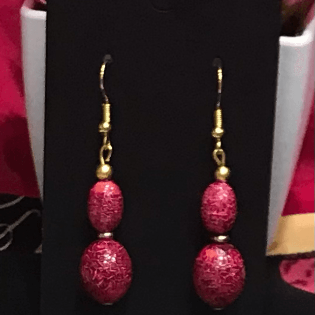 Rose Pink Dangling Earrings - RPD10