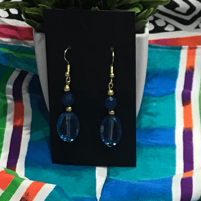 Blue Dangling Earrings - BLDE12