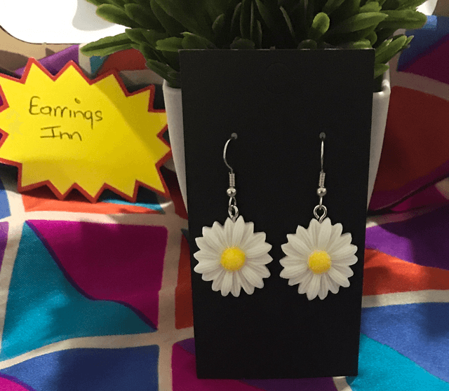 White Dangling Earrings - WDE39